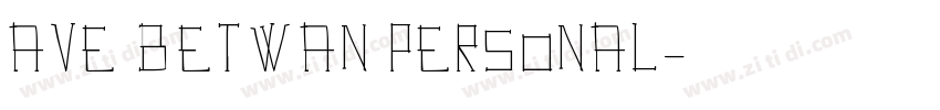 Ave Betwan PERSONAL字体转换